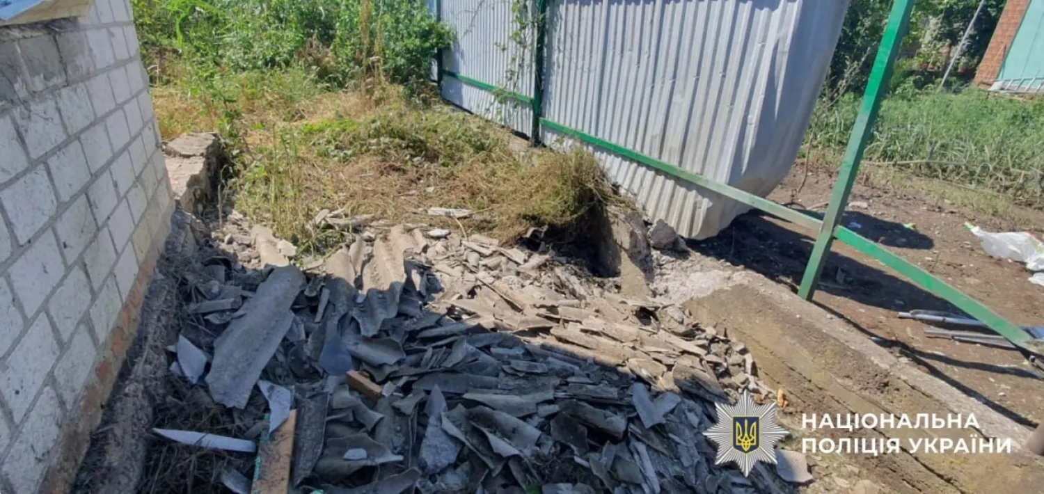 Обстріл Херсонської області 10 червня. Фото: Поліція Херсонської області