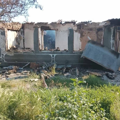 Обстріл Херсонської області 10 червня. Фото: Поліція Херсонської області