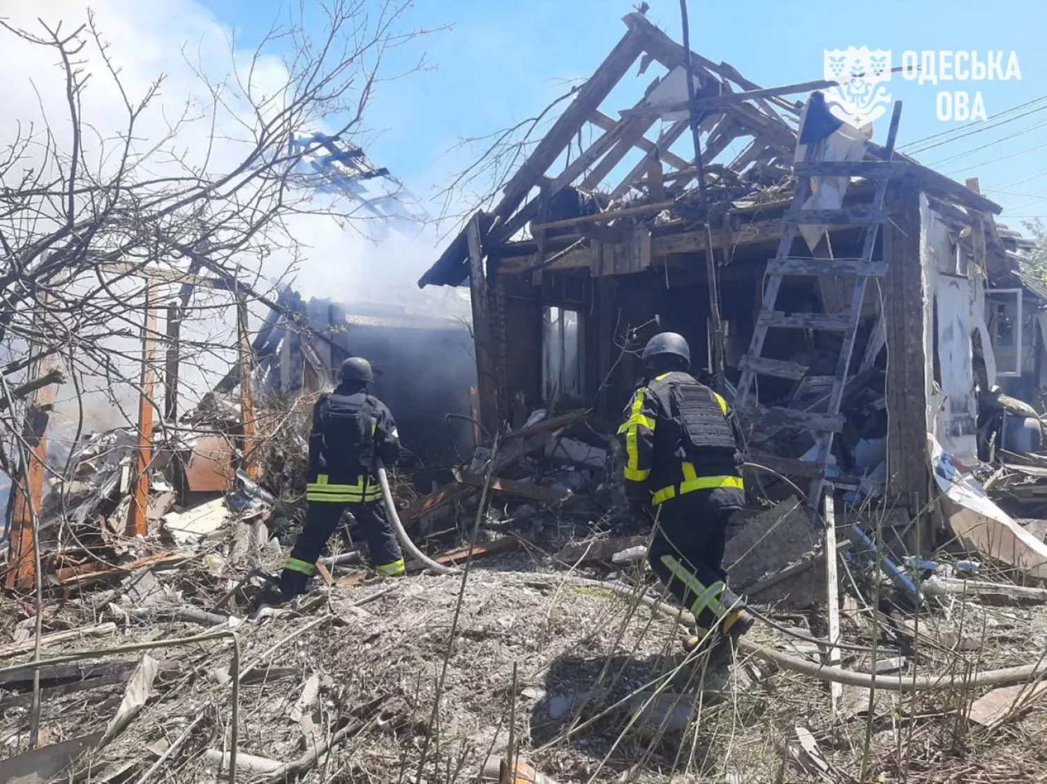 Наслідки атак по Одещині 12 червня 2026 року. Фото:: Одеська ОВА