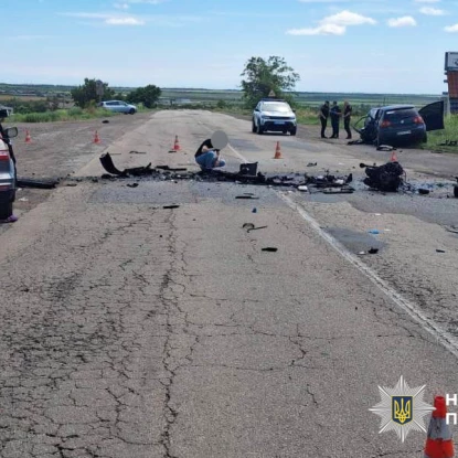 На Миколаївщині в ДТП загинув водій. Фото: Нацполіція