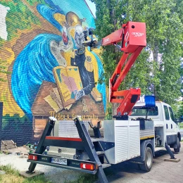Мурал на честь Миколи Аркаса у центрі Миколаєва. Фото: Галина Сеннікова, НикВести