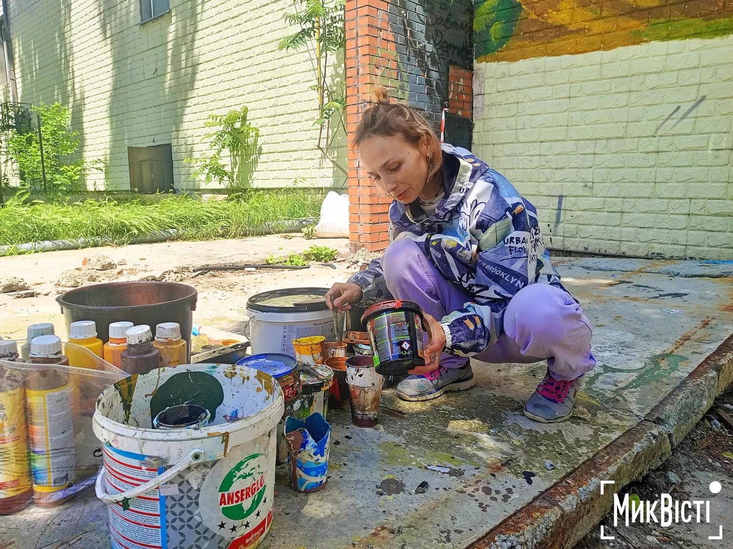 Мурал на честь Миколи Аркаса у центрі Миколаєва. Фото: Галина Сеннікова, НикВести
