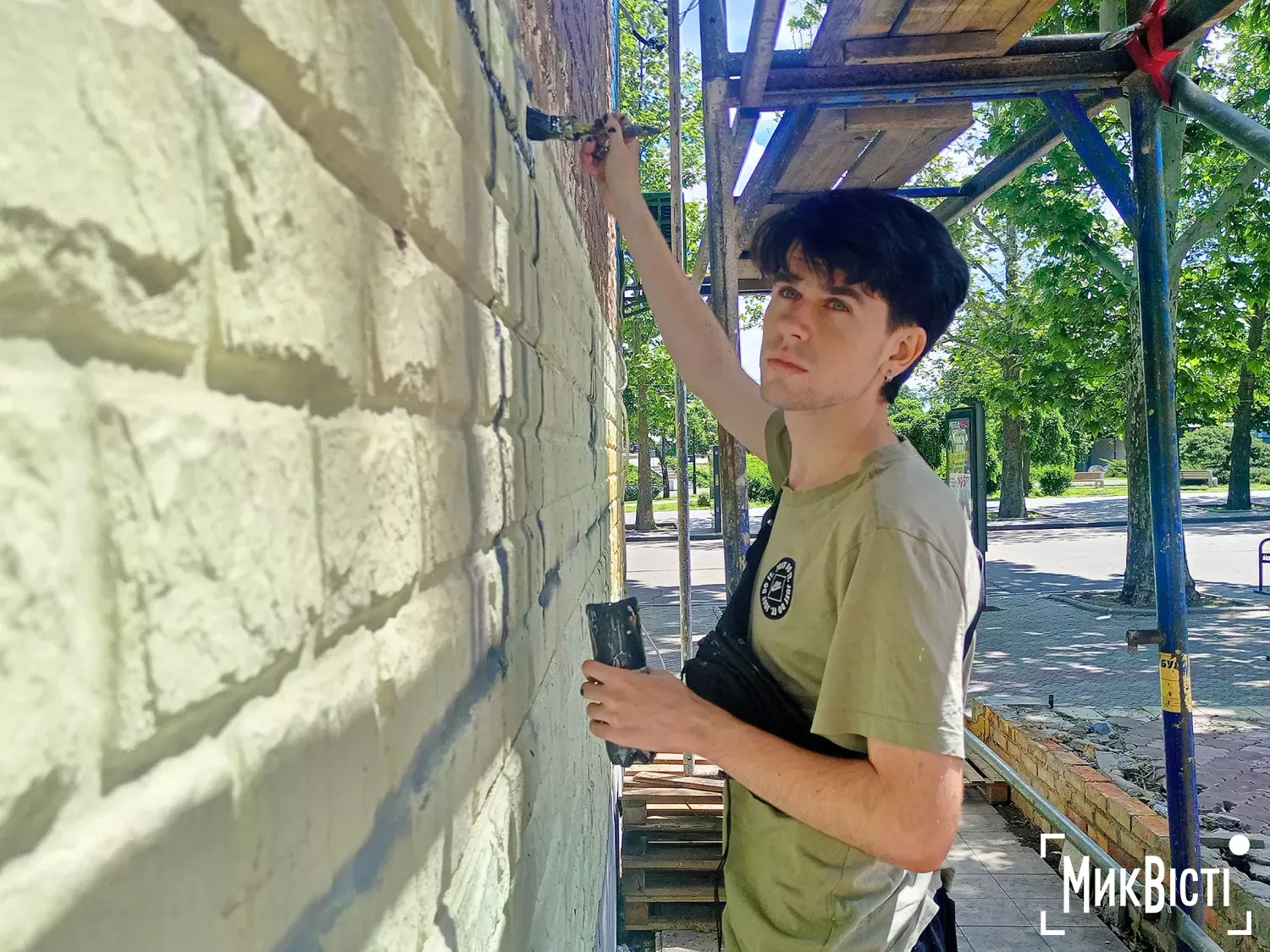 Мурал на честь Миколи Аркаса у центрі Миколаєва. Фото: Галина Сеннікова, НикВести