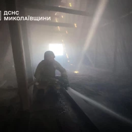 Пожежа на Миколаївщині. Фото: ДСНС Миколаївщини
