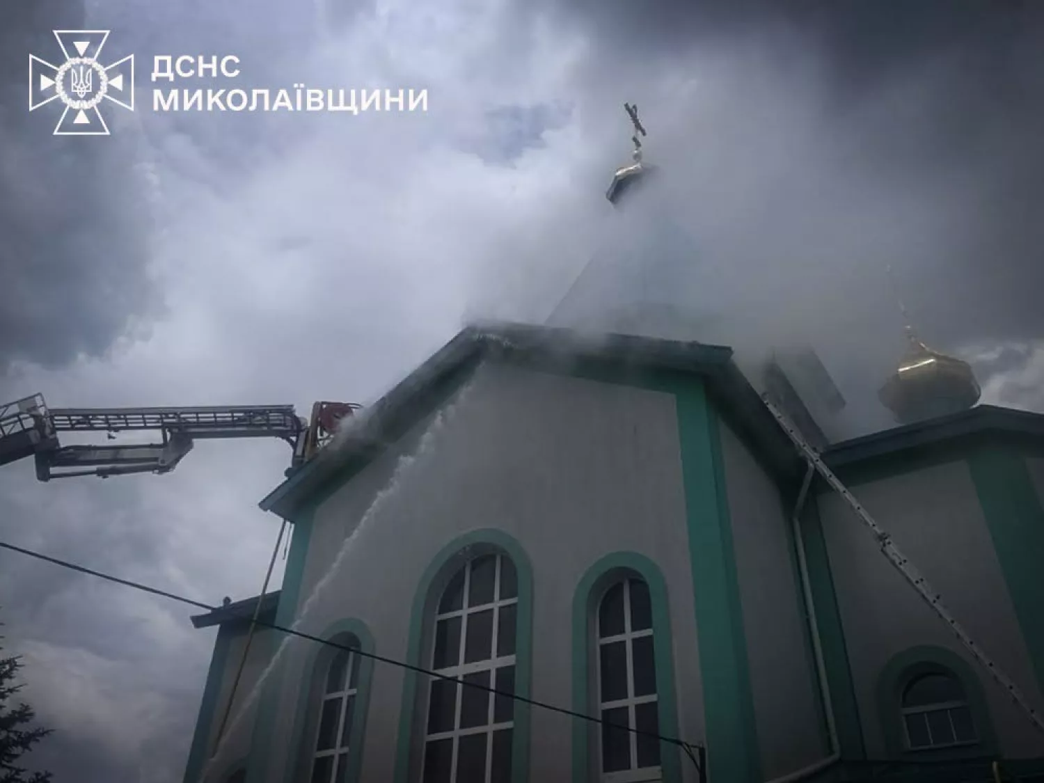 Пожежа на Миколаївщині. Фото: ДСНС Миколаївщини