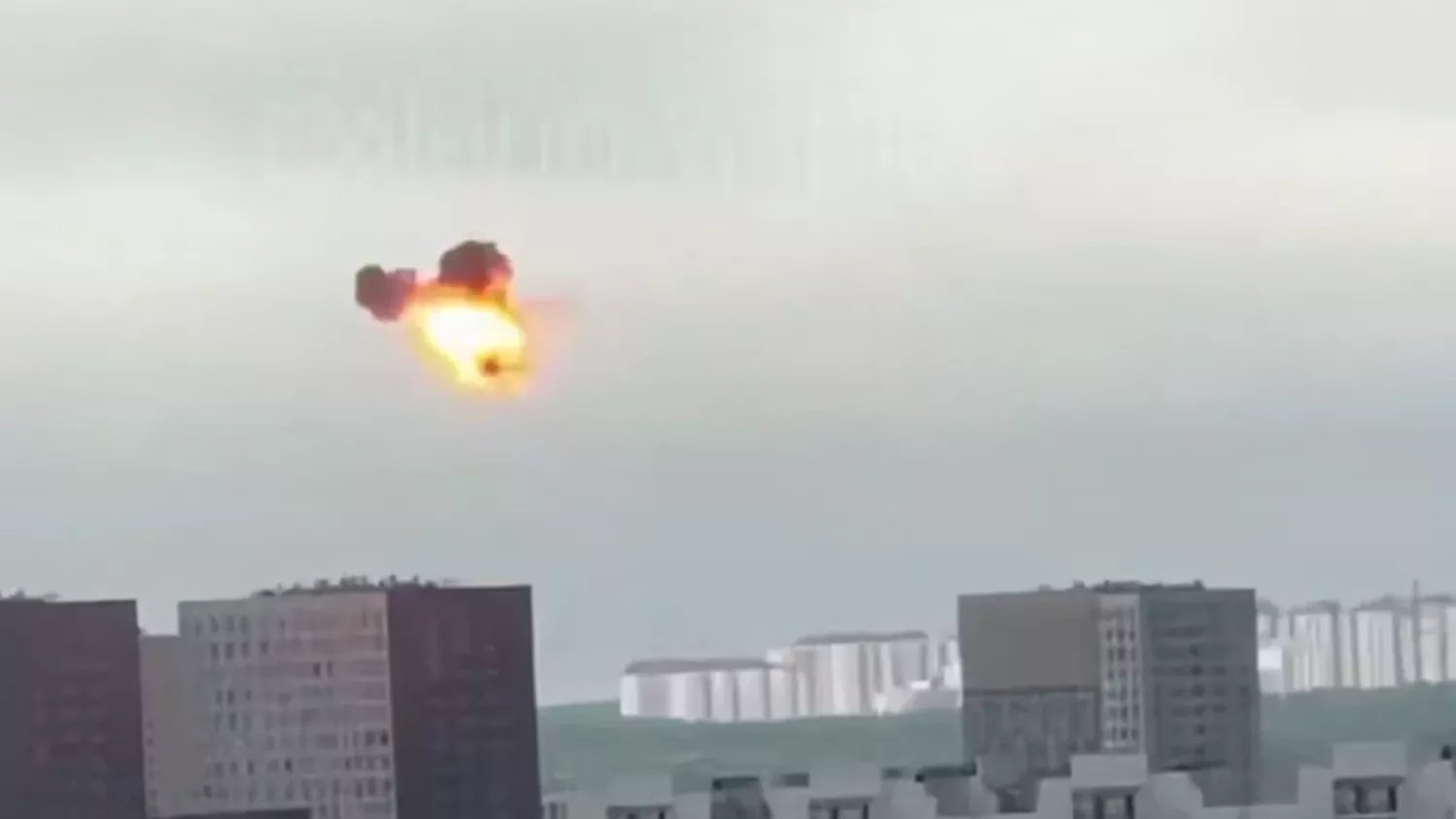 Москву атакували дрони. Скриншот