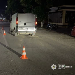 У Первомайську травмувався 13-річний мотоцикліст. Фото: поліція Миколаївської області