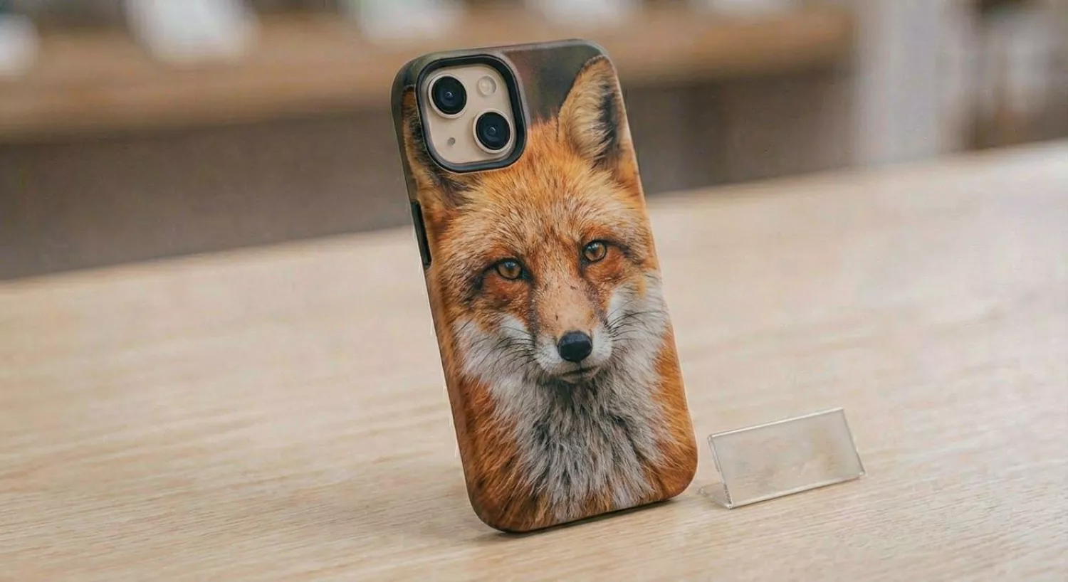 Чохол для смартфона з фото лисиці та індивідуальним друком