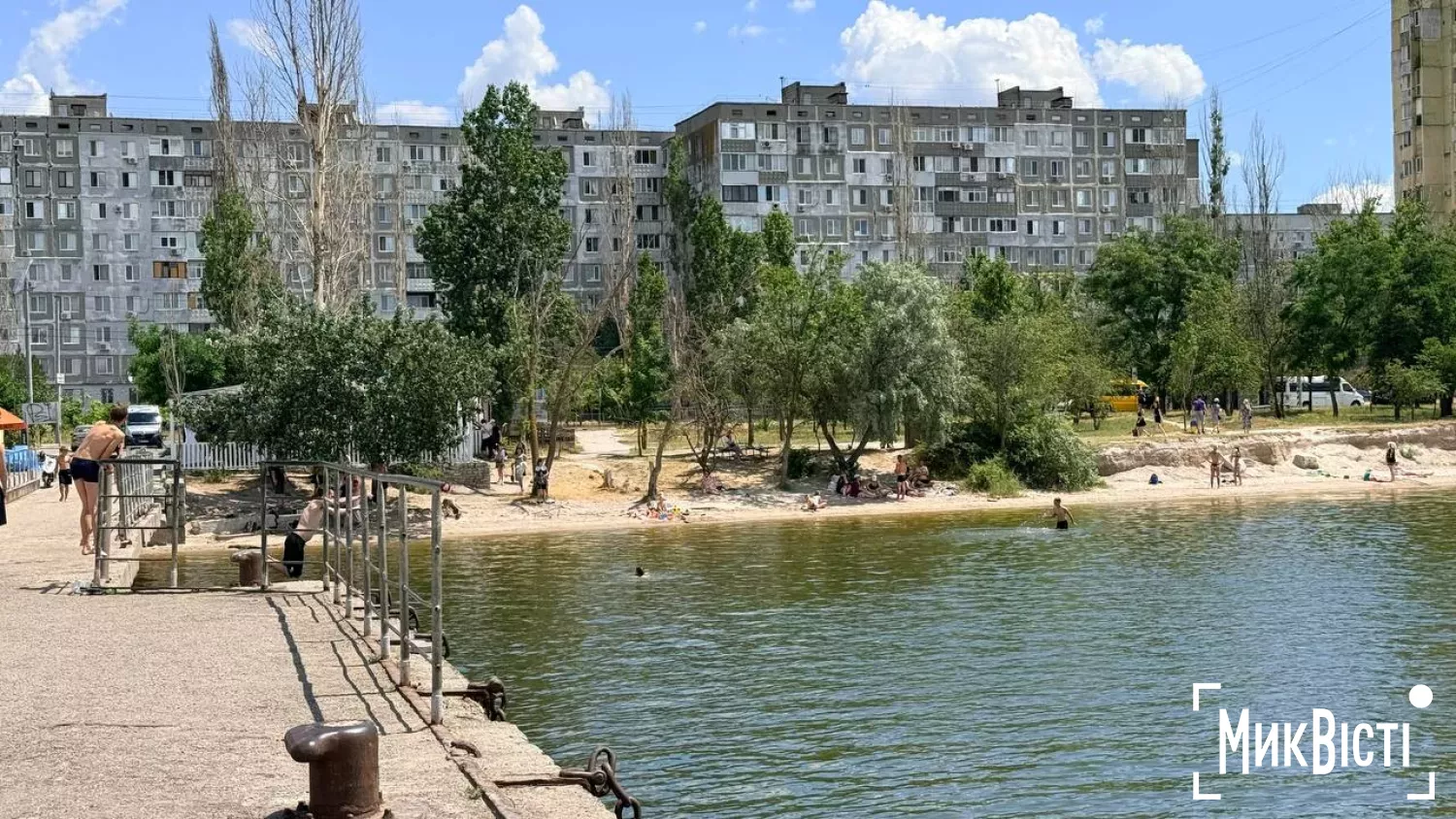 Відпочинок біля води в Миколаєві влітку 2026 року, фото МикВісті