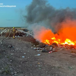 Пожежа у Миколаївській області. Фото: ДСНС