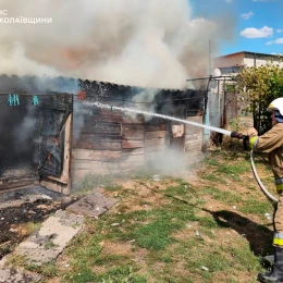 Пожежа у Миколаївській області. Фото: ДСНС