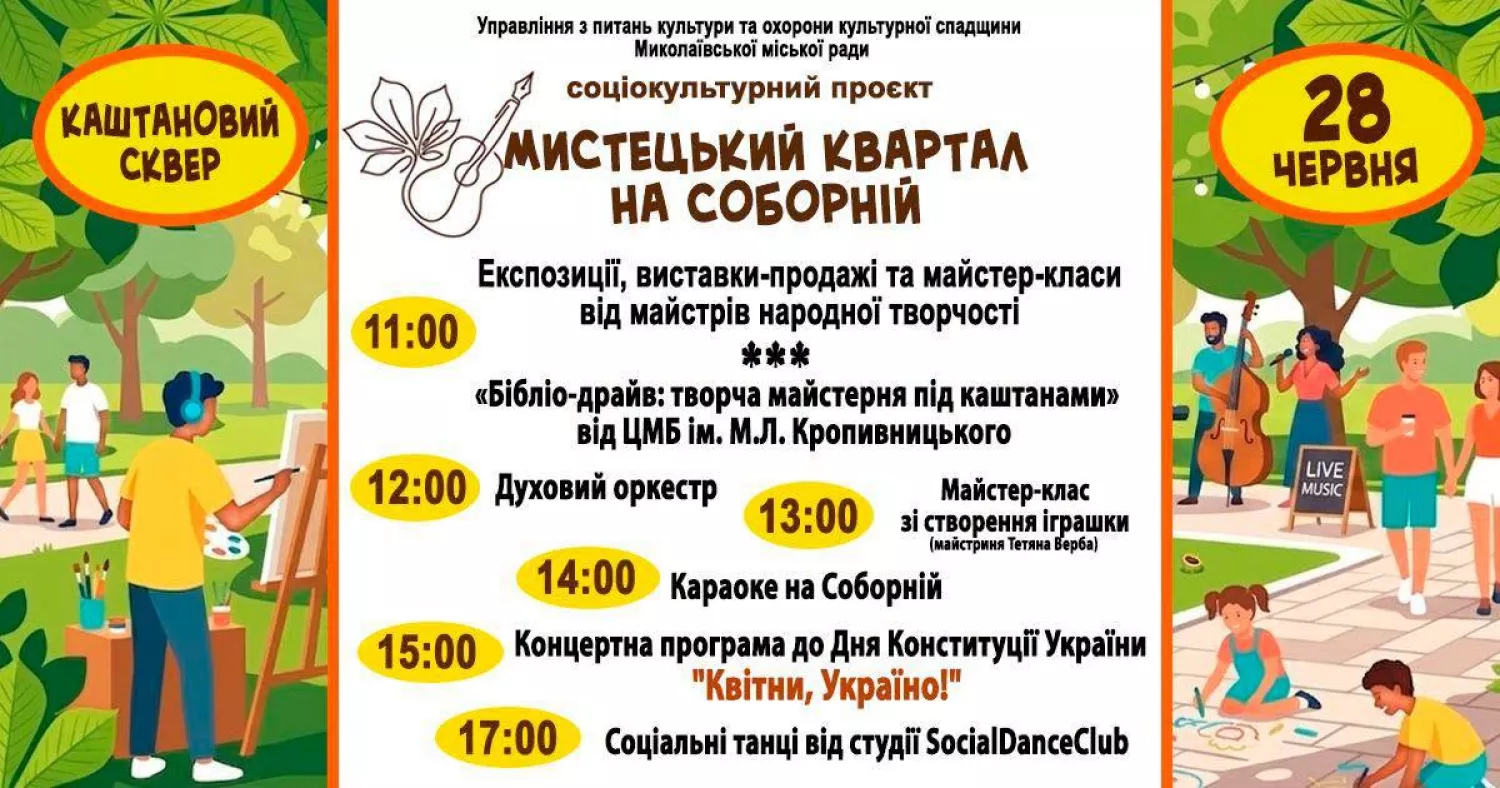 Анонс Управління з питань культури та охорони культурної спадщини ММР