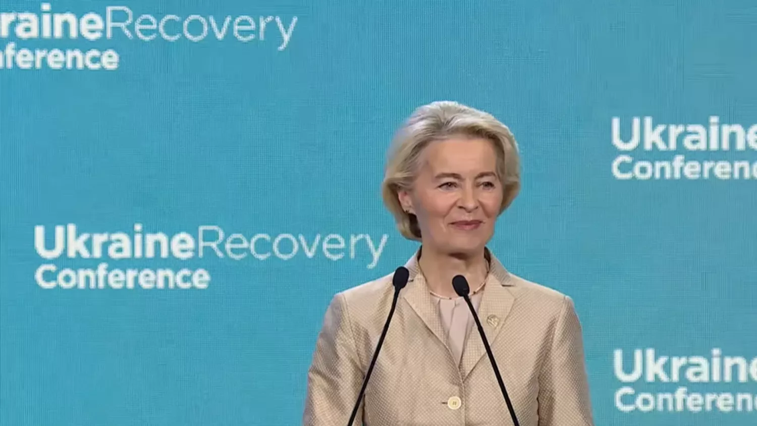 Президентка Європейської комісії Урсула фон дер Ляєн. Скриншот / URC