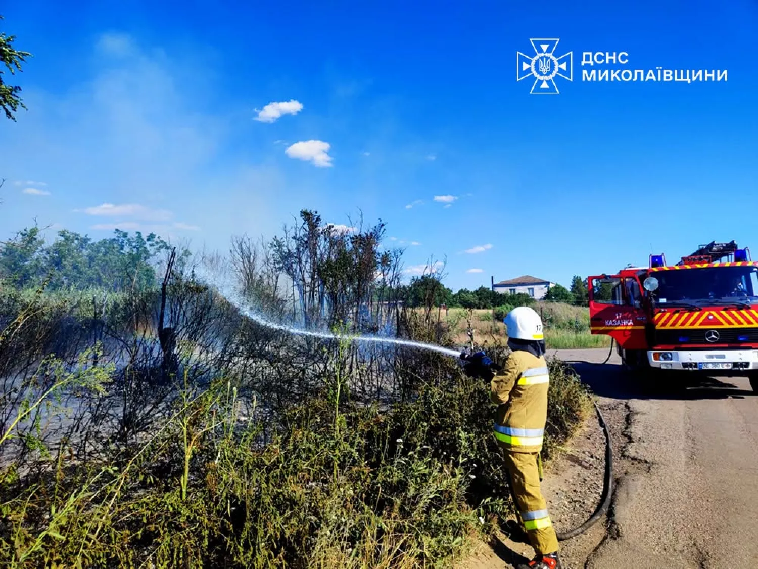 На Миколаївщині 25 червня ліквідували 19 пожеж. Фото: ДСНС