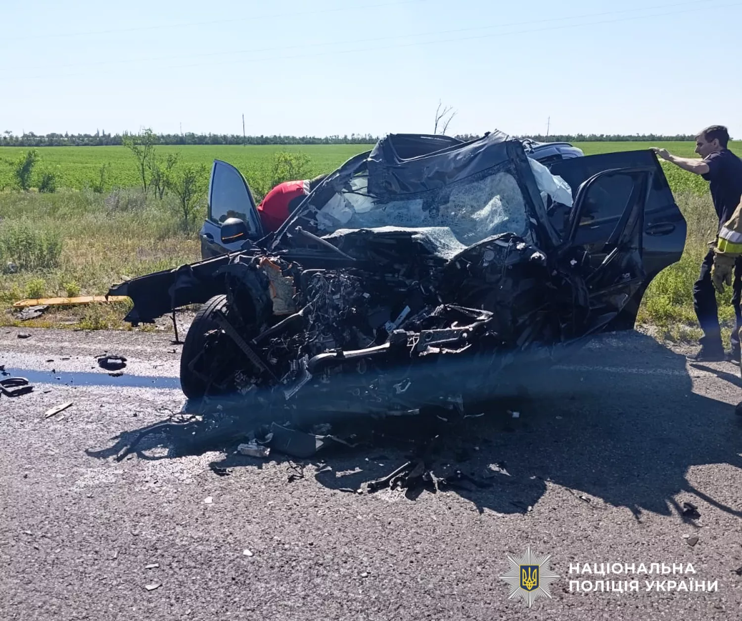 Смертельна аварія на Миколаївщині. Фото: Нацполіція
