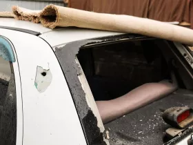 Наслідки російського удару по Миколаєву. Фото: Нацполіція