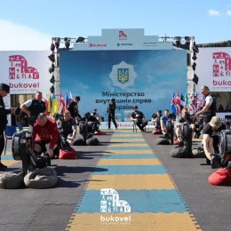 Команда миколаївських рятувальників посіла друге місце на Всеукраїнському мультиспортивному фестивалі BEST 2026. Фото: Головне управління ДСНС у Миколаївській області
