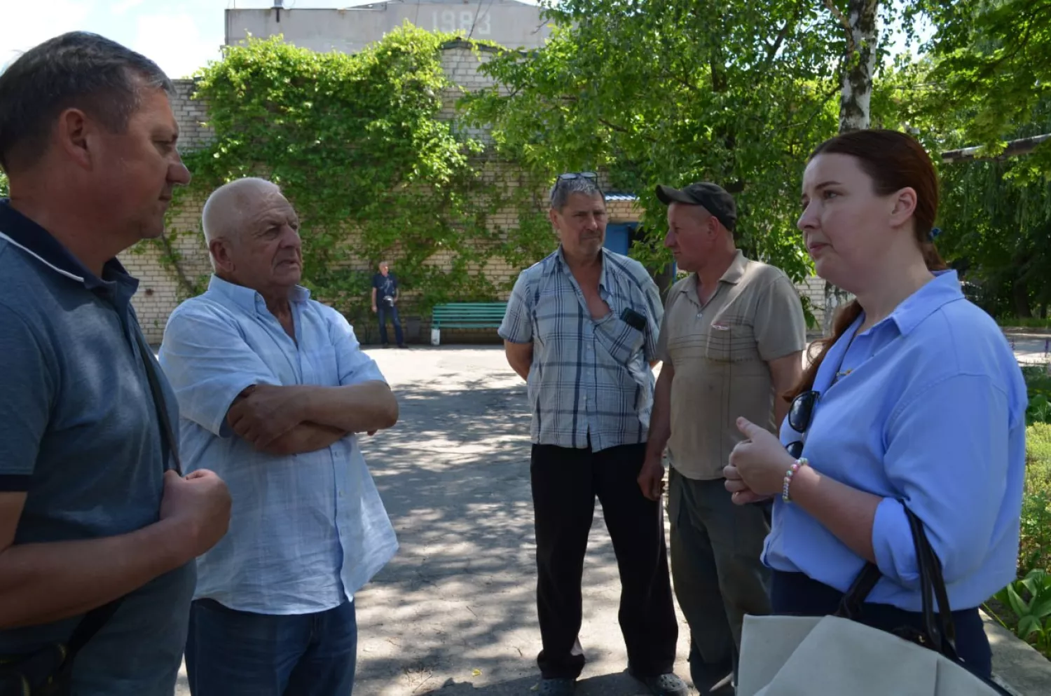 Голова Наглядової ради МКП &laquo;Миколаївводоканал&raquo; Ганна Монтавон та працівники підприємства. Фото: водоканал