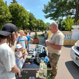Військові показали сучасне озброєння та техніку. Фото: 123-я бригада тероборони