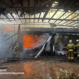 Пожежа у Коблевому. Фото ДСНС Миколаївської області