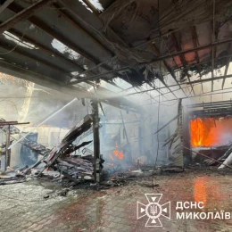 Пожежа у Коблевому. Фото ДСНС Миколаївської області