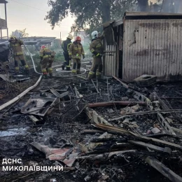 Пожежа у Коблевому. Фото ДСНС Миколаївської області