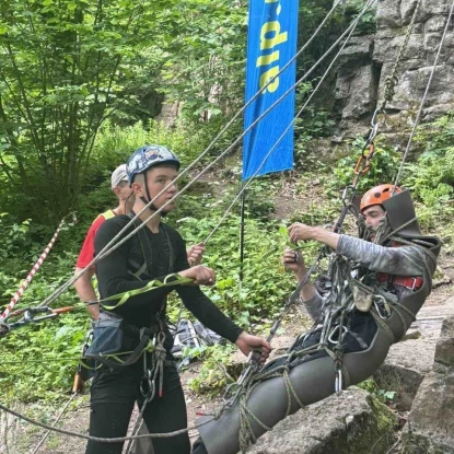 Херсонські спортсмени на Чемпіонаті України зі спортивного гірського туризму. Фото: Херсонська ОВА