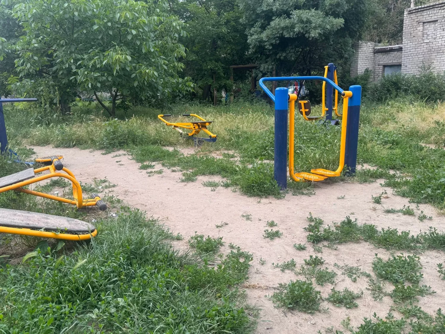 Непокошена трава біля майданчику по пр. Героїв України, 79. Фото: Ольга Єременко