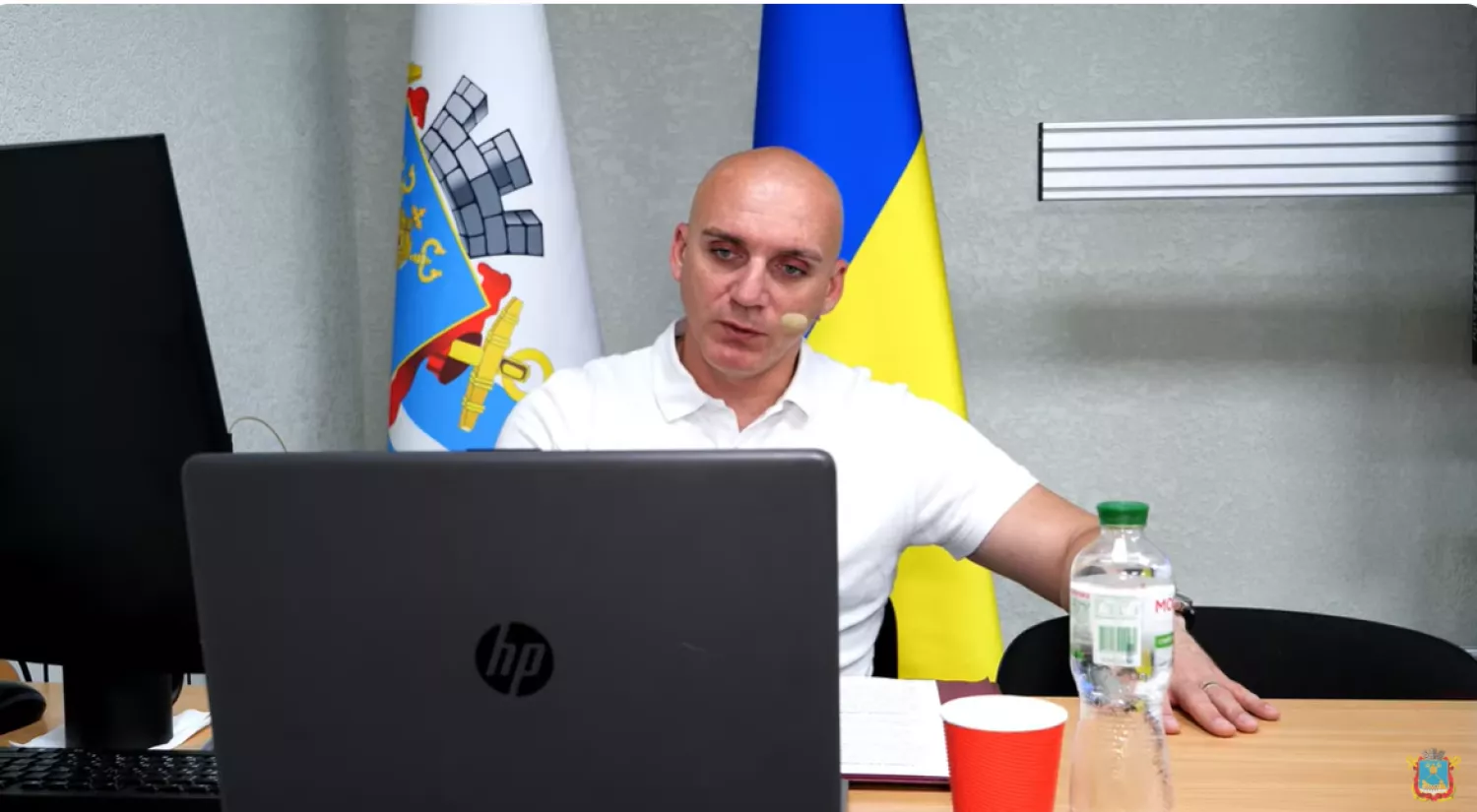 Мер Миколаєва Олександр Сєнкевич. Скриншот трансляції сесії