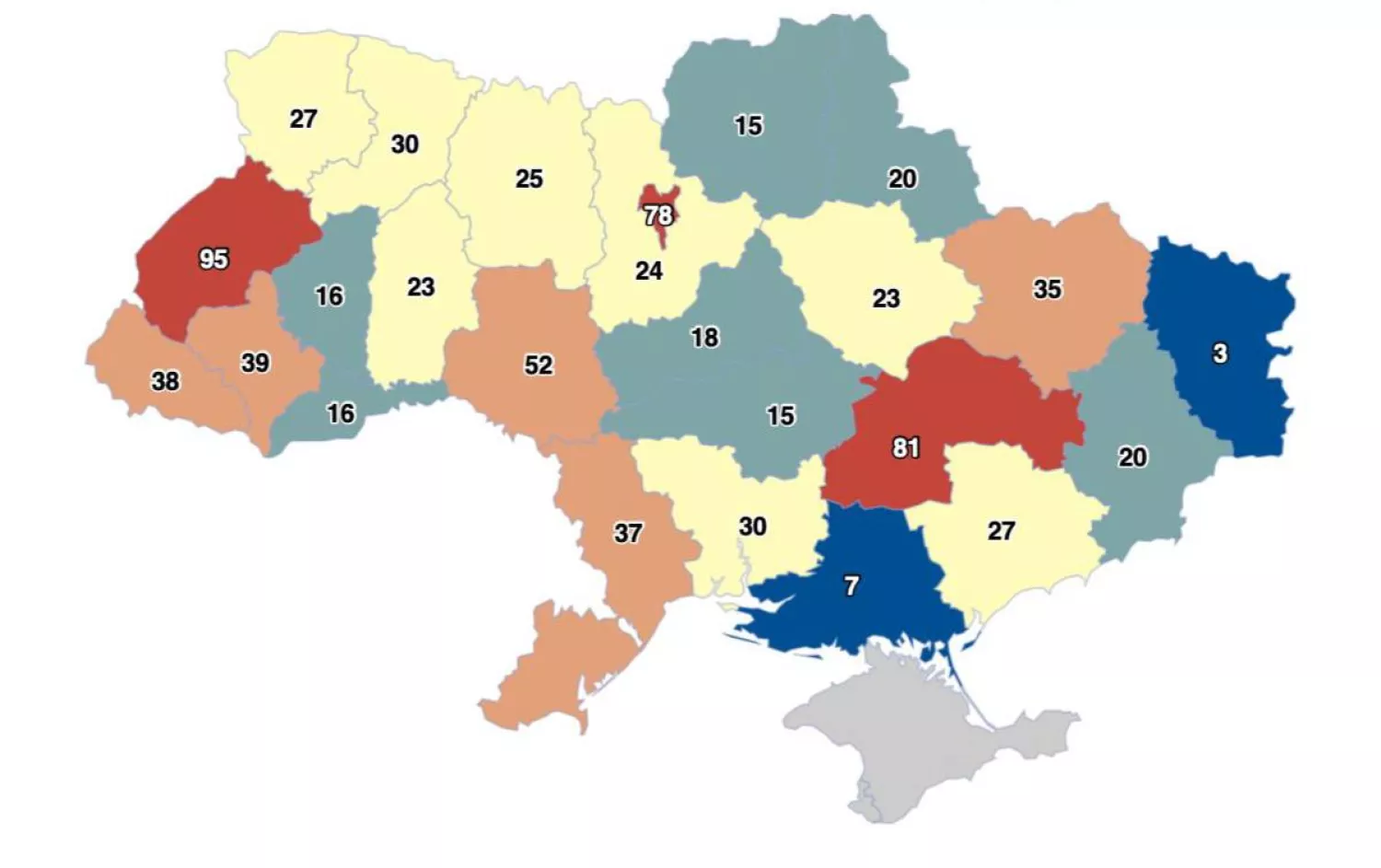 АМКУ додав до чорного списку з Одещини, Миколаївщини та Херсонщини. Фото Опендатабот