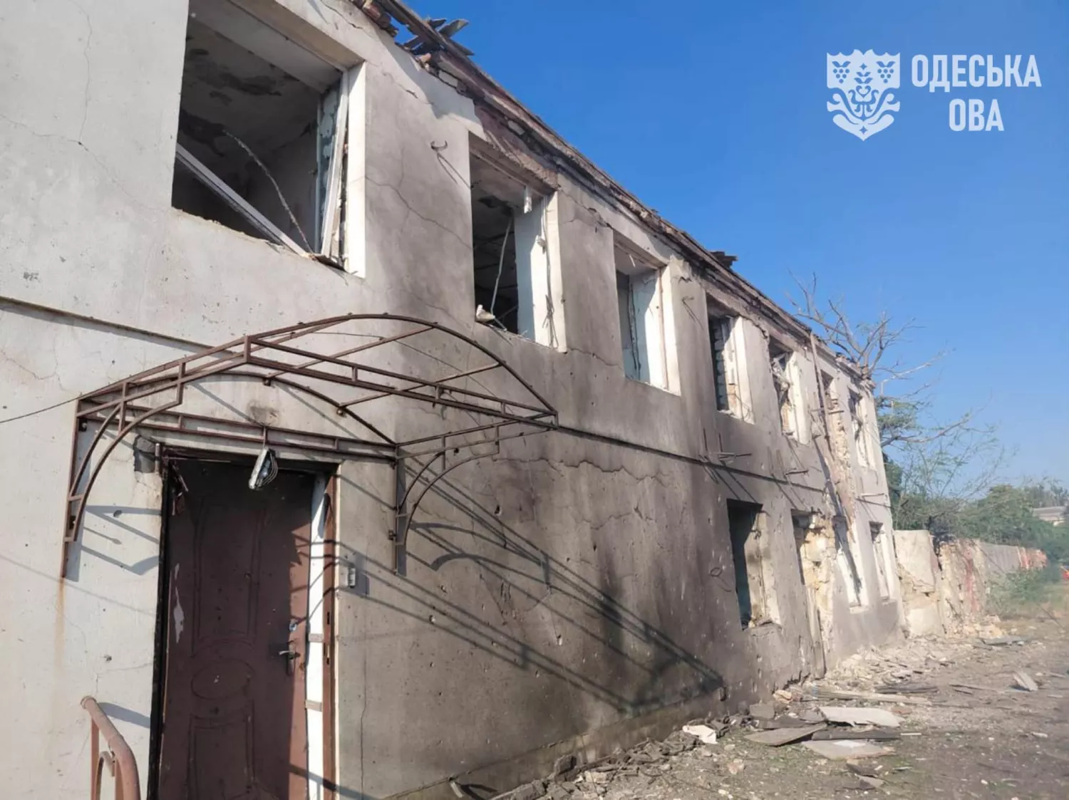 Наслідки удару по Одесі 15 липня. Фото: ОВА