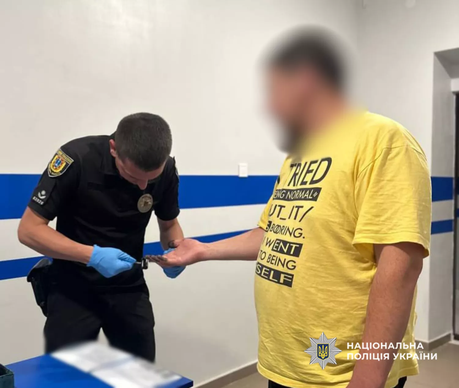Підозрюваний. Фото поліція Одеської області