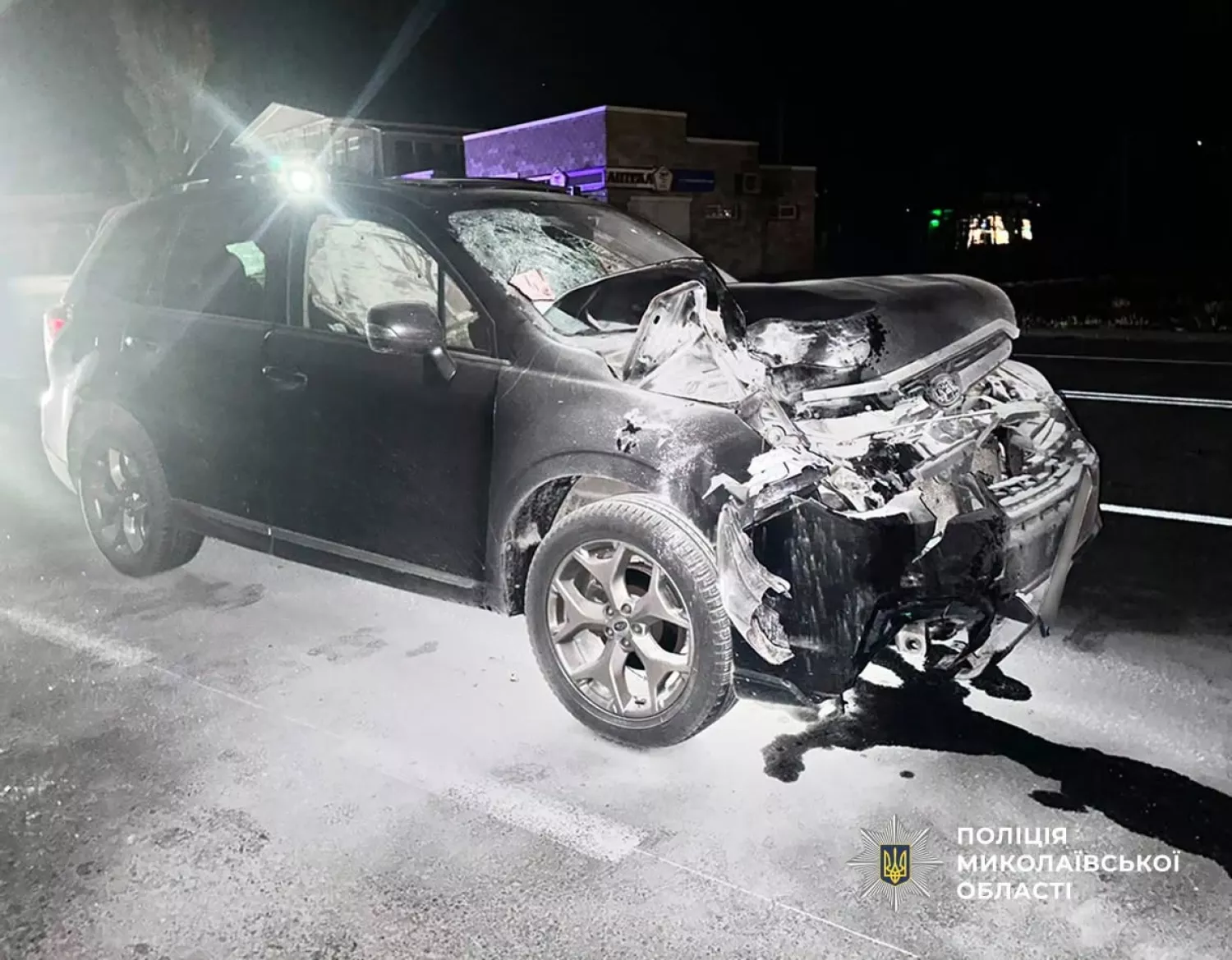 У Коблевому Subaru наїхав на пішохода: чоловік загинув на місці. Фото: Наполіція