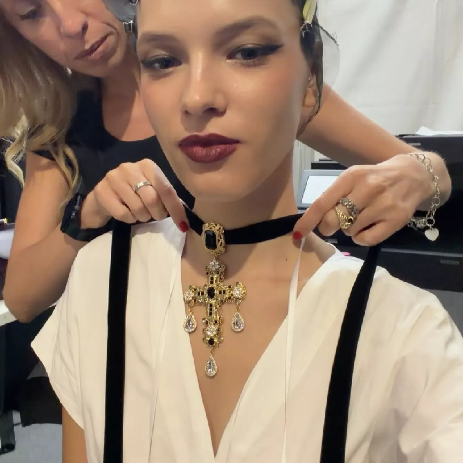 Модель з Миколаєва вийшла на подіум показу Dolce & Gabbana Alta Moda. Фото: Instagram Анни Сопілко