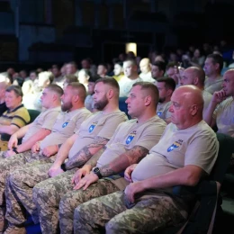 Урочистості з нагоди восьмої річниці створення 123-ї окремої бригади територіальної оборони. Фото: 123-тя бригада тероборони