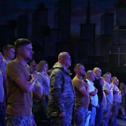 Урочистості з нагоди восьмої річниці створення 123-ї окремої бригади територіальної оборони. Фото: 123-тя бригада тероборони