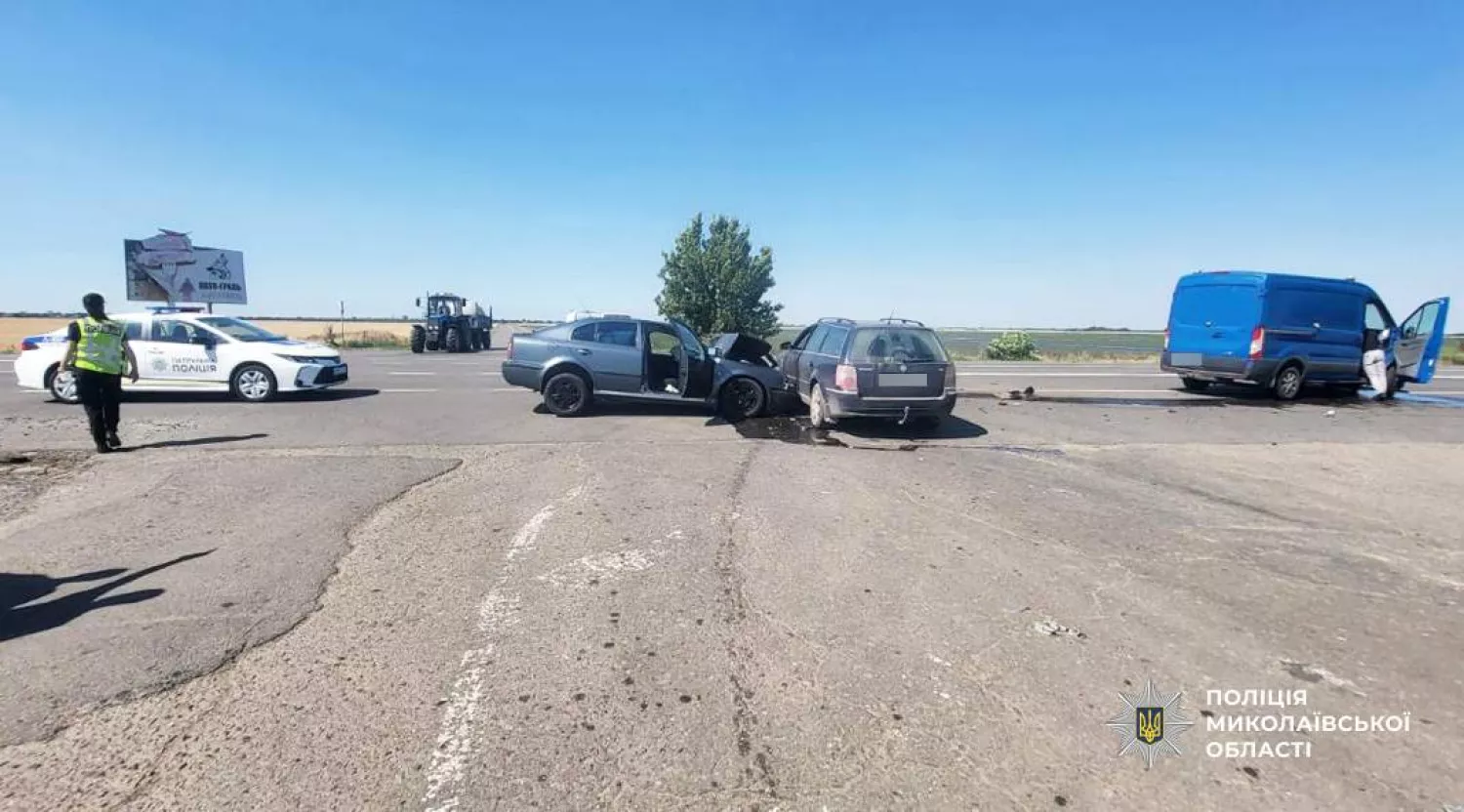 Смертельна аварія біля Миколаєва. Фото: Нацполіція