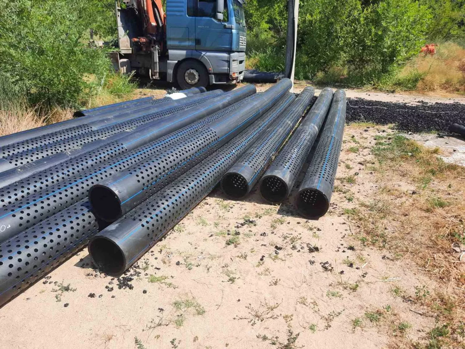 У Вознесенську почали бурити першу з дев’яти свердловин для вирішення проблем з водою. Фото: Вознесенська міська рада
