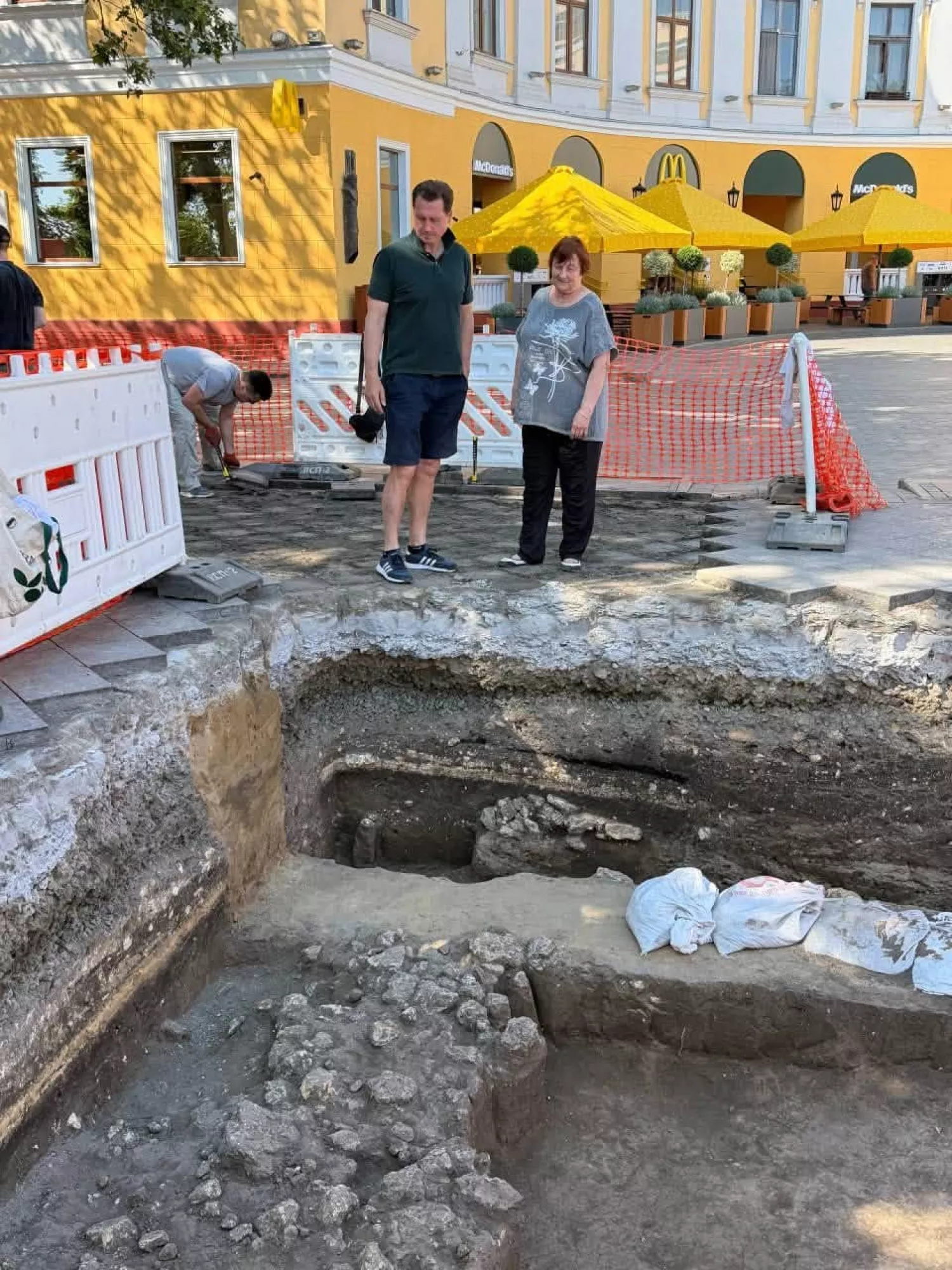 Археологи в центрі Одеси знайшли залишки давньогрецької фортеці. Фото: Одеська МВА