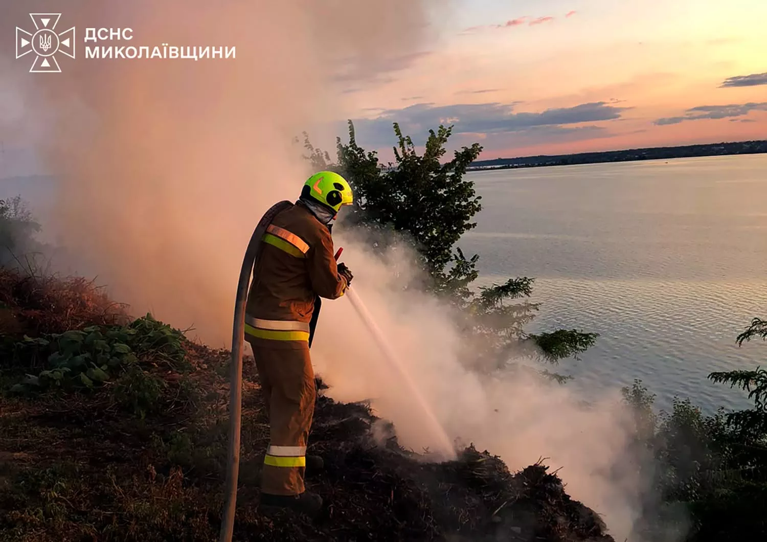 Пожежі у Миколаївській області 24 липня. Фото: ДСНС