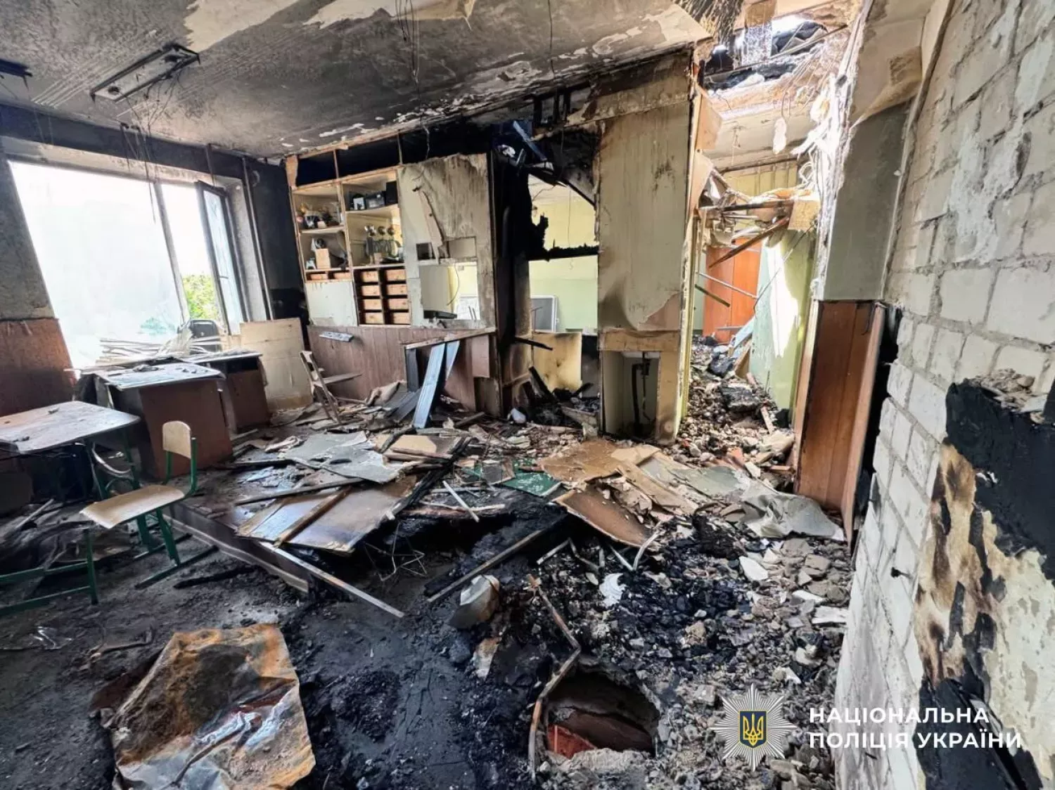 Обстріл Херсонщини. Фото Національна поліція України