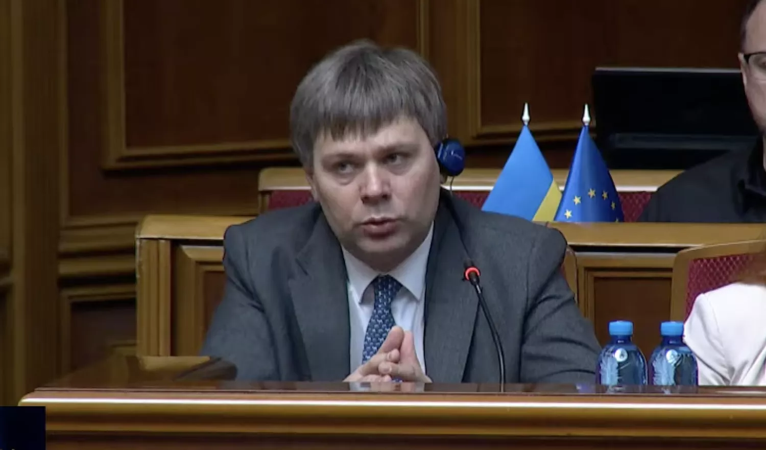 Заступник міністра оборони. Скрин з прямої трансляції