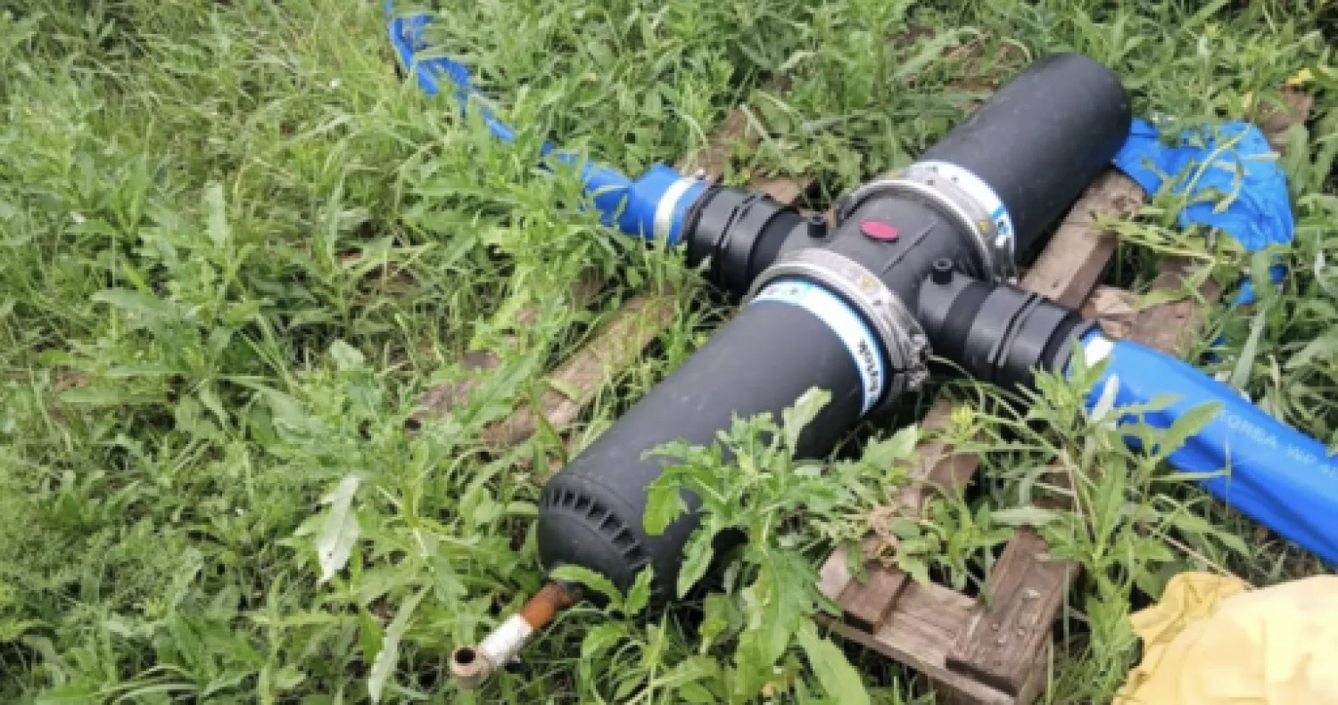 Незаконний забір води з річки Інгул виявили на Миколаївщині. Фото Державної екологічної інспекції