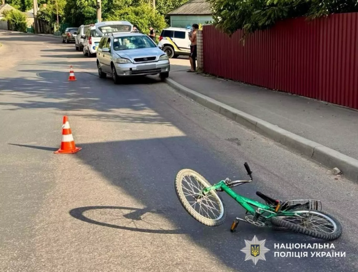 ДТП за участі поліцейського у Первомайську. Фото нацполіції