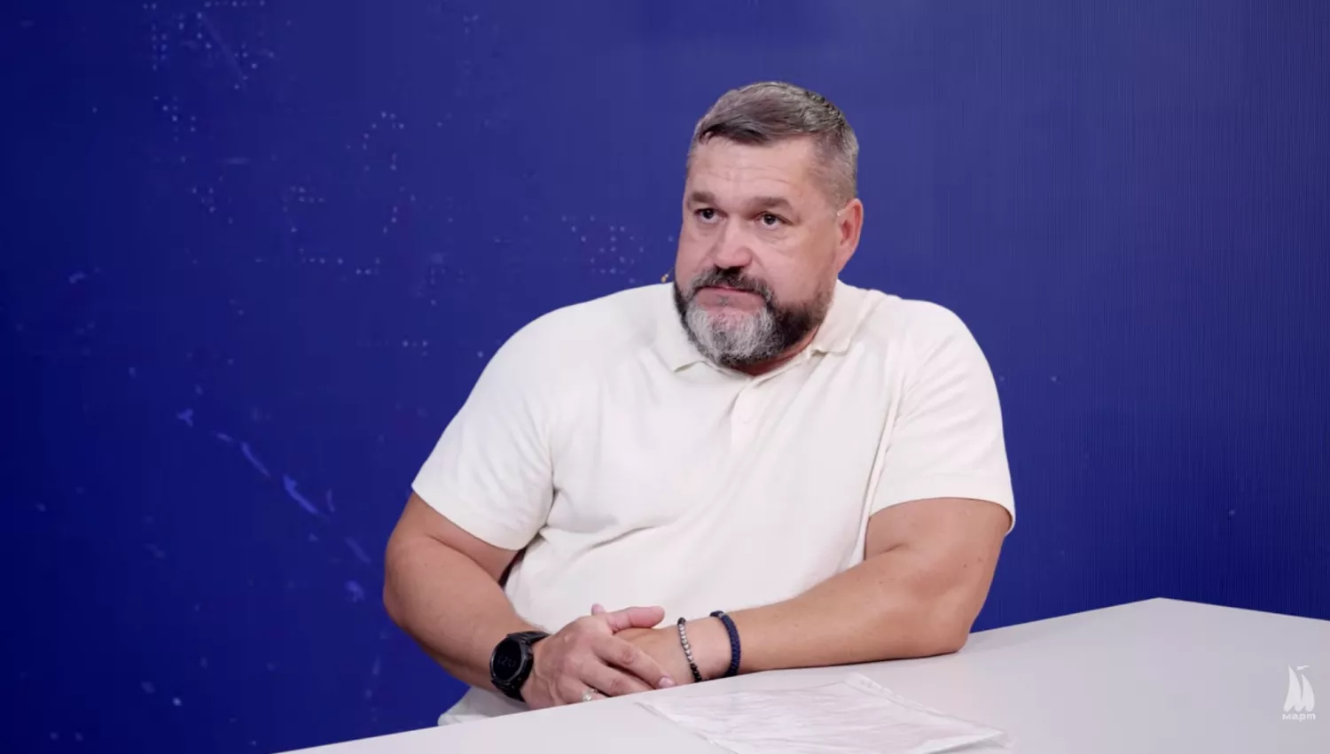Денис Андрєєв очолює у Миколаївській облраді Раду з питань геральдики. Скриншот з телеканалу МАРТ