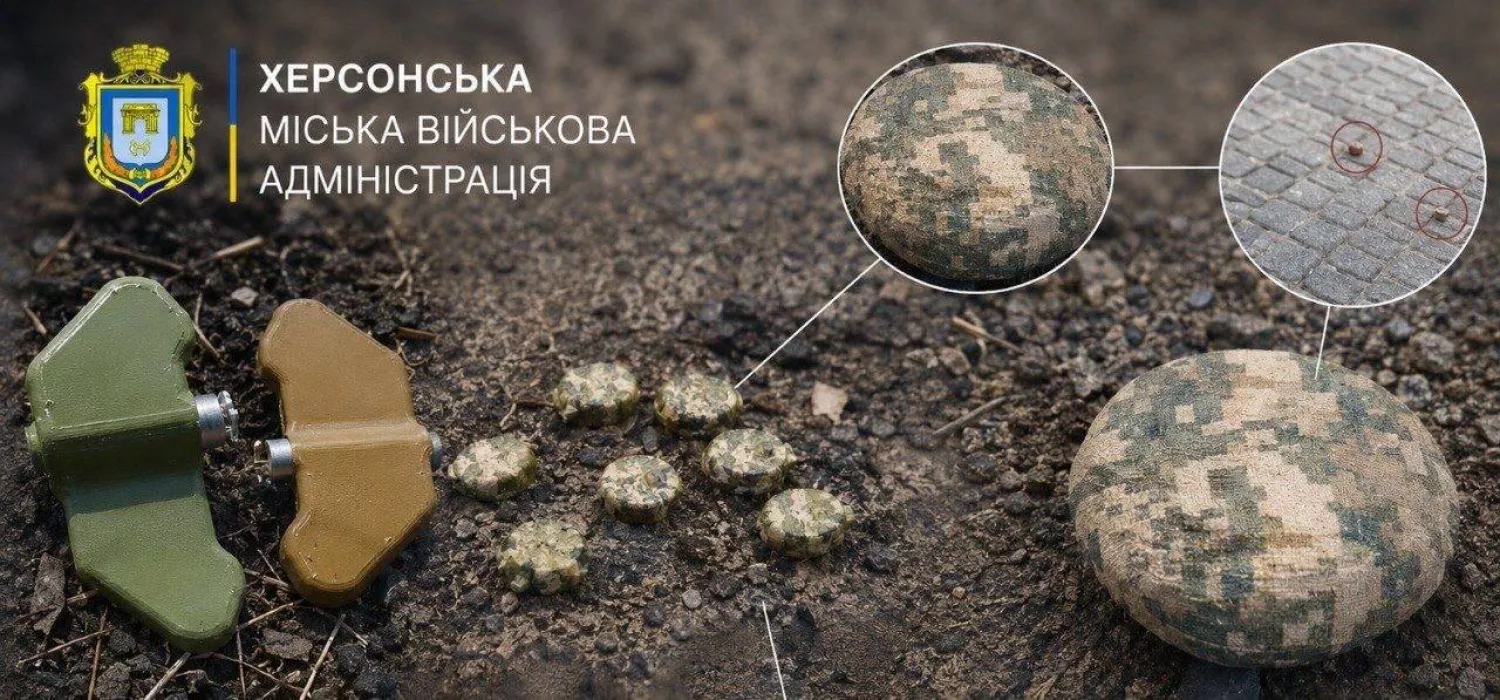 У Херсоні попереджають про можливе дистанційне мінування окремих районів. Фото з Telegram-каналу Ярослава Шанька