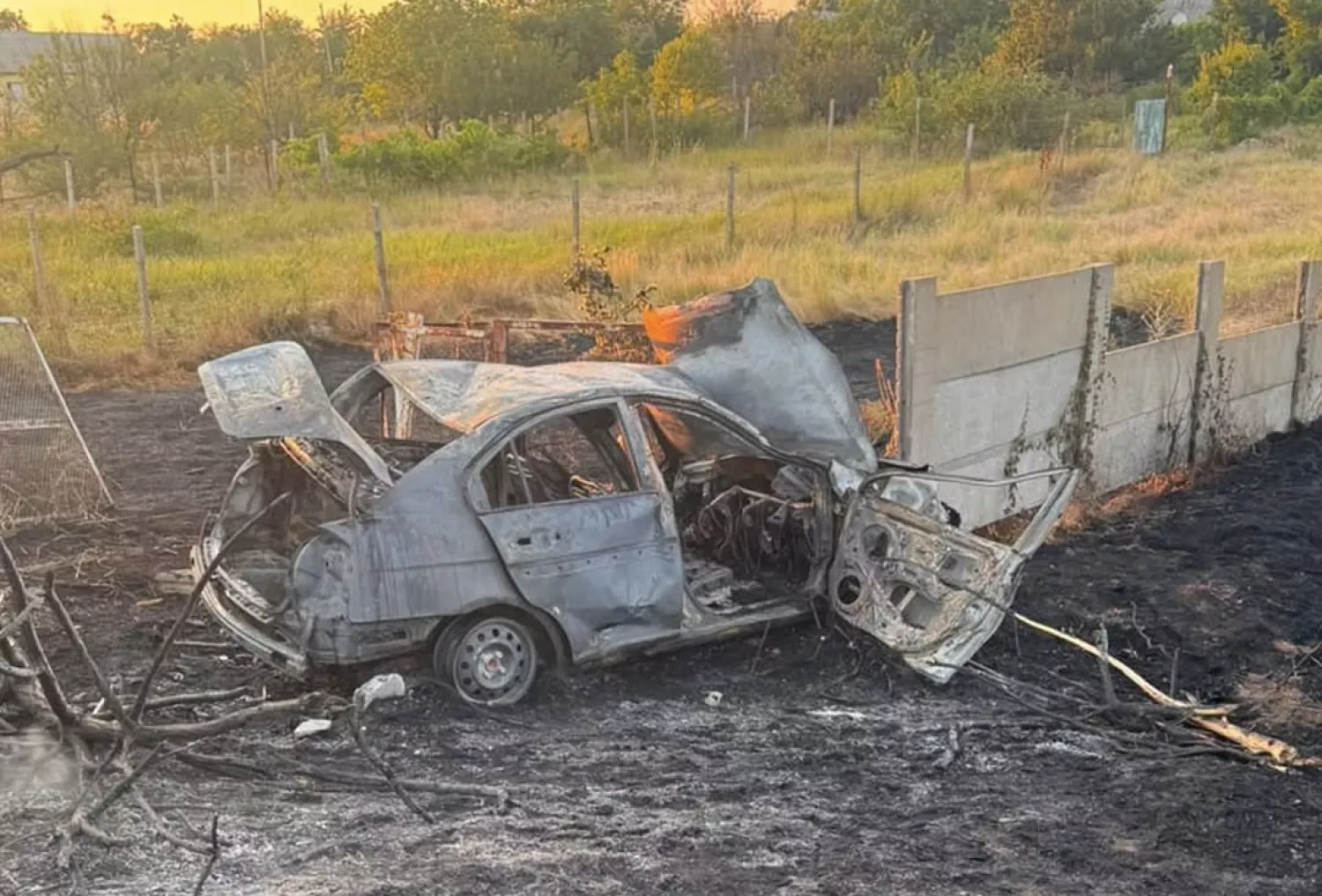 ДТП у селі Чорноморка Миколаївського району 4 липня. Фото: Нацполіція Миколаївщини