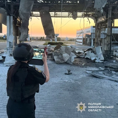 Після атаки «Шахедів» на Миколаївщині травмувалися 4 людини. Фото: поліція