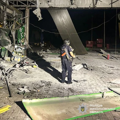 Після атаки «Шахедів» на Миколаївщині травмувалися 4 людини. Фото: поліція
