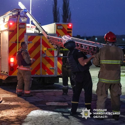 Після атаки «Шахедів» на Миколаївщині травмувалися 4 людини. Фото: поліція